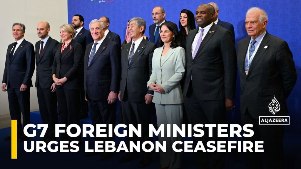G7 urges ‘immediate ceasefire’ in Lebanon