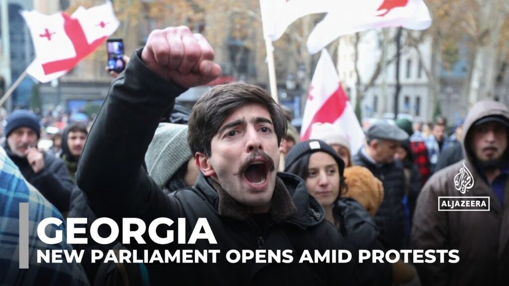 Georgian ruling party reopens parliament despite opposition boycott