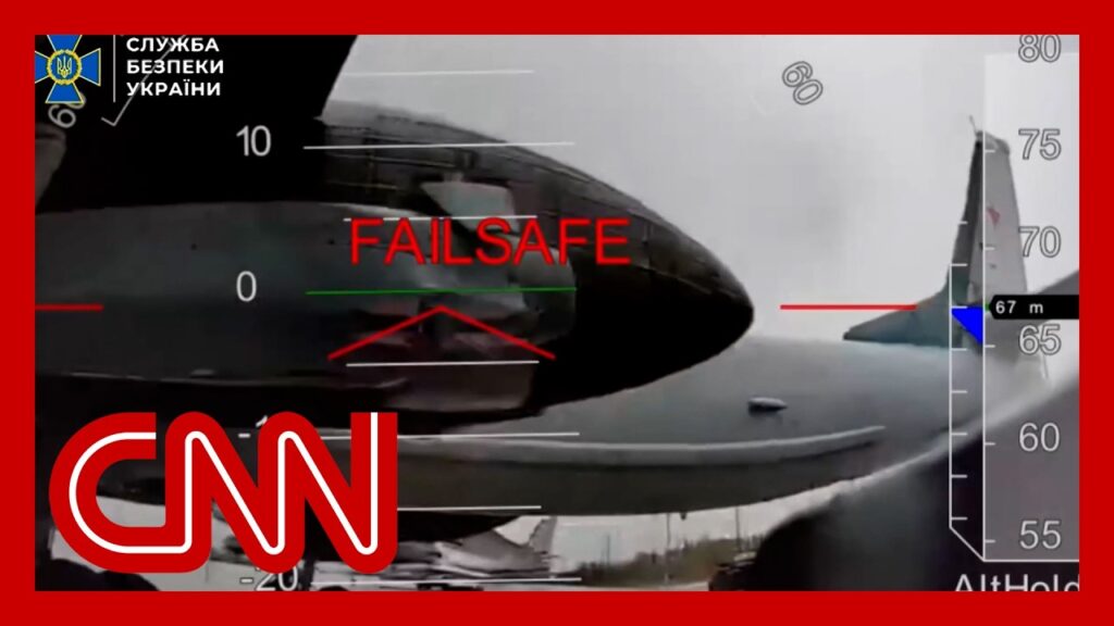 New video captures Ukraine’s bold drone strike on Russian planes