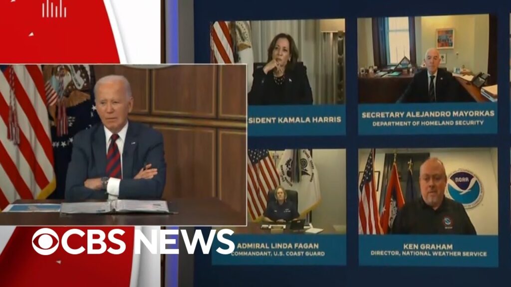 Latest federal Hurricane Milton briefing with Biden, Harris