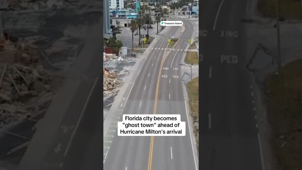 Florida city becomes ghost town ahead of Hurricane Milton #shorts