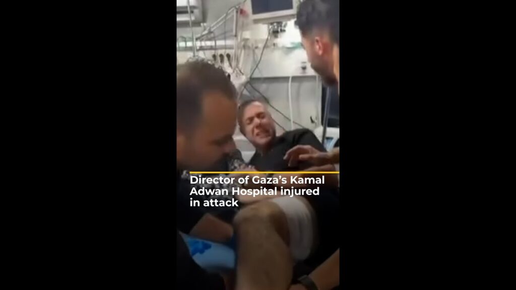 Director of Gaza’s Kamal Adwan Hospital injured in attack | AJ #shorts