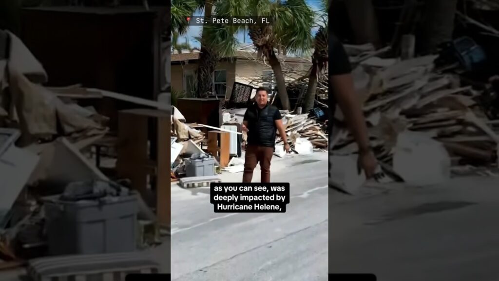 Officials look to clean up Helene debris before Milton’s landfall #shorts