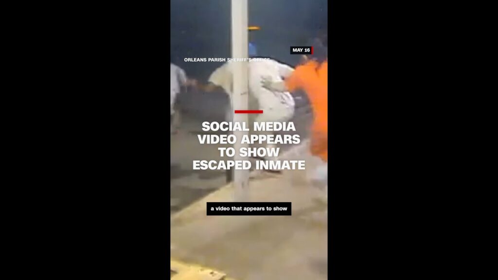 Social media video appears to show escaped inmate