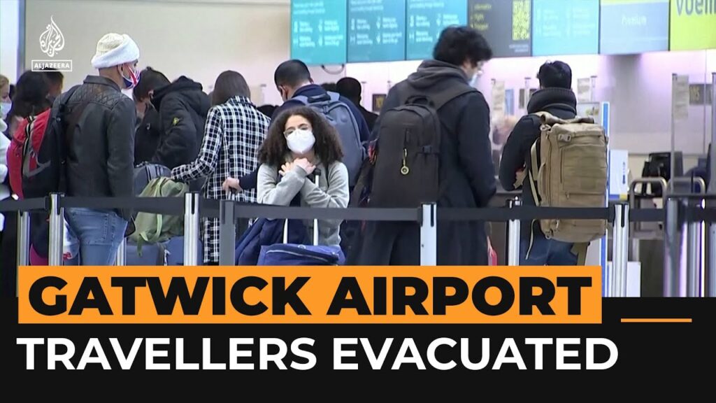 Gatwick Airport south terminal evacuated over security concerns | AJ #shorts