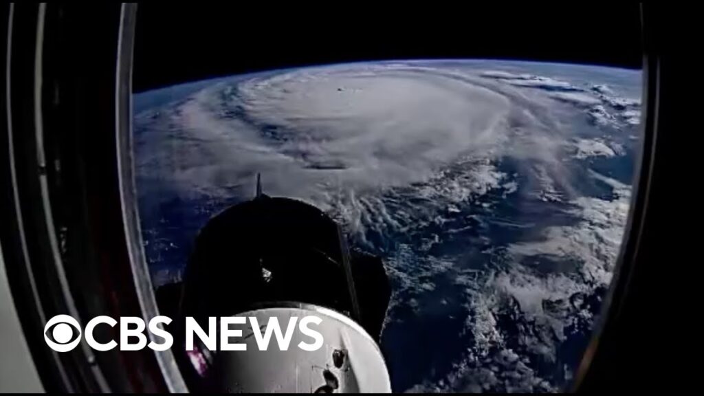 Videos show Hurricane Milton from space