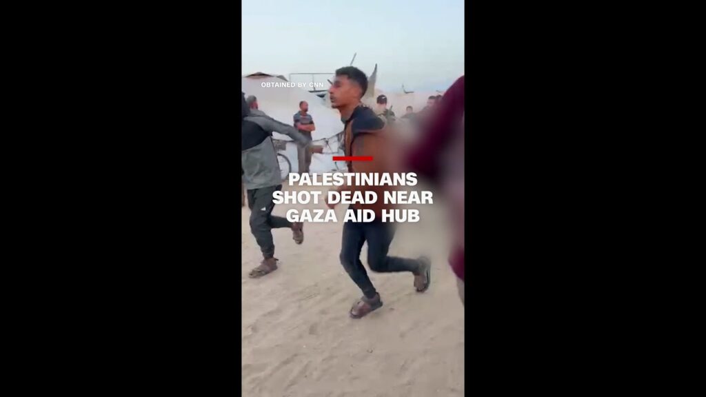 Palestinians shot dead near Gaza aid hub