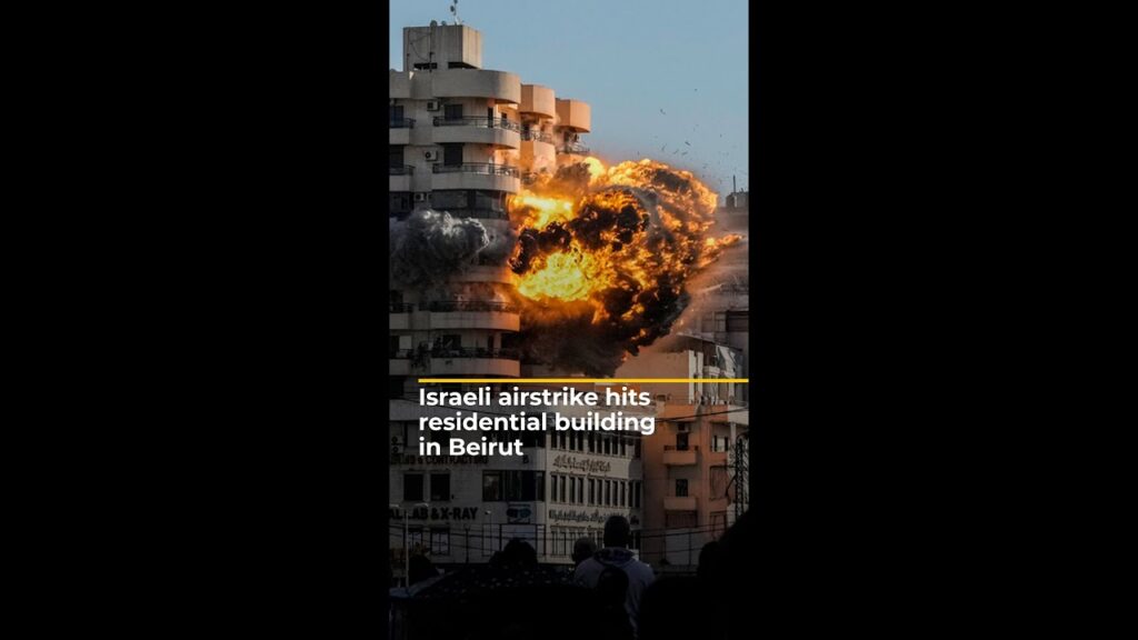 Israeli strike hits Beirut as Lebanon’s death toll surpasses 3,500 | AJ #shorts