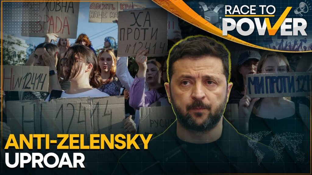 War-Torn Ukraine Erupts In Protest Over Zelensky’s Bill To Curb Anti-corruption Agencies