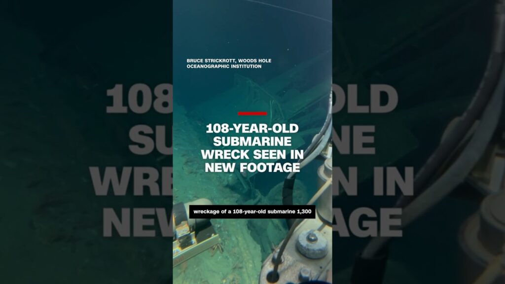 108-year-old submarine wreck seen in new footage