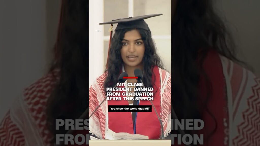MIT class president banned from graduation after this speech