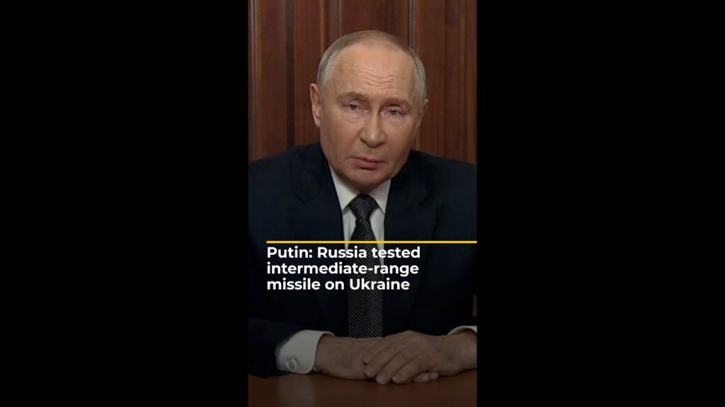 Putin: Russia tested intermediate-range missile on Ukraine | AJ#shorts