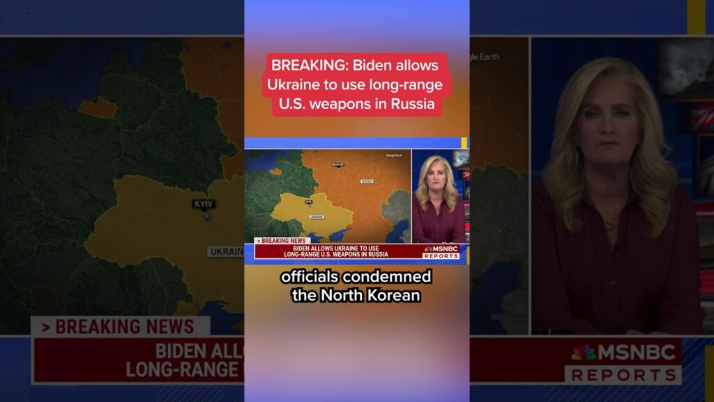 BREAKING: Biden allows Ukraine to use long-range U.S. weapons in Russia