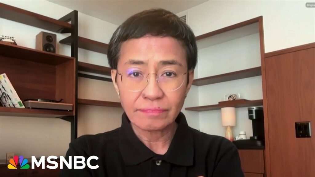 ‘Hold the line’: Nobel laureate says Americans should learn from the Philippines’ experience