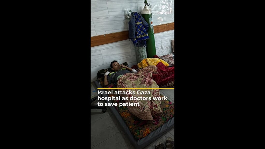 Israeli attack hits hospital as doctors work to save patient | AJ #shorts