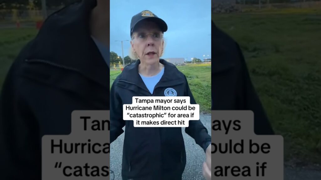 Tampa mayor says Hurricane Milton could be catastrophic for area #shorts
