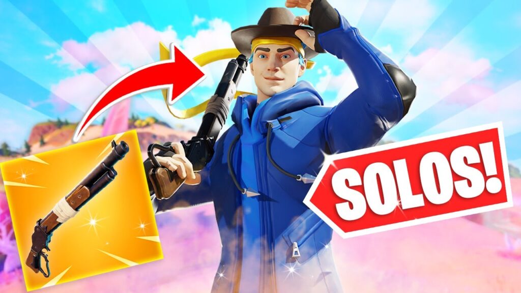Ninja POPS Off With The LEVER ACTION SHOTGUN – Fortnite Solos