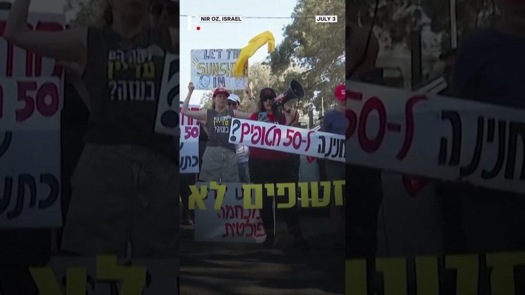 Protest Against Israel PM Netanyahu As He Visits Wartime Kibbutz Nir Oz| Subscribe to Firstpost