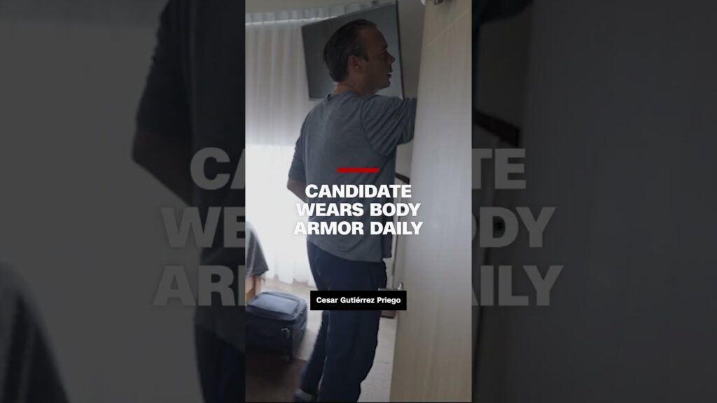 Political candidate wears body armor daily