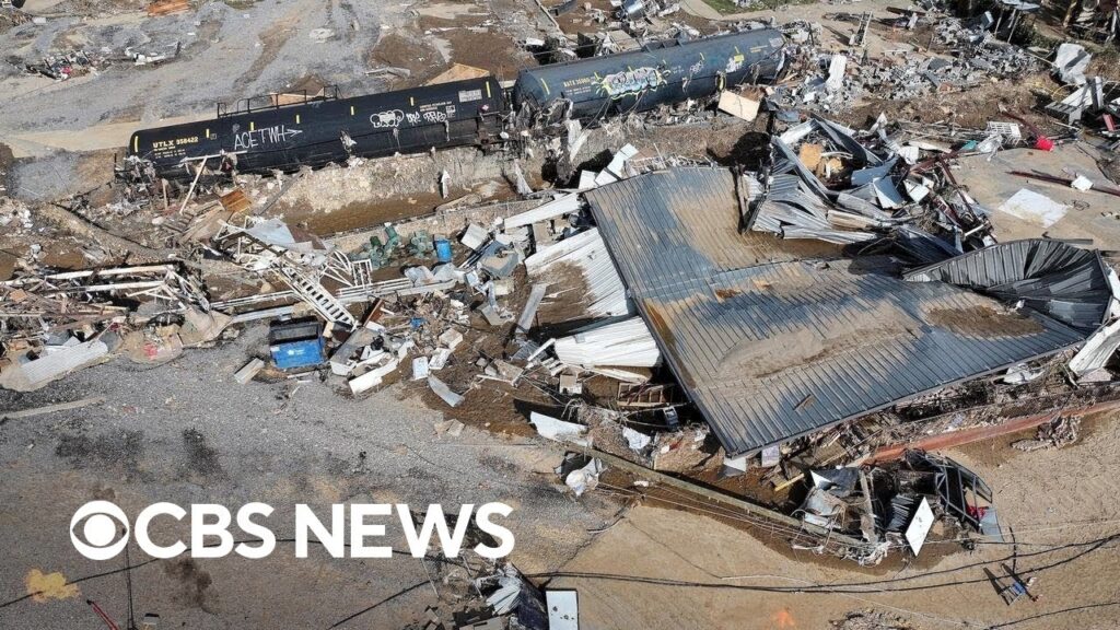 North Carolina towns under mud after Helene