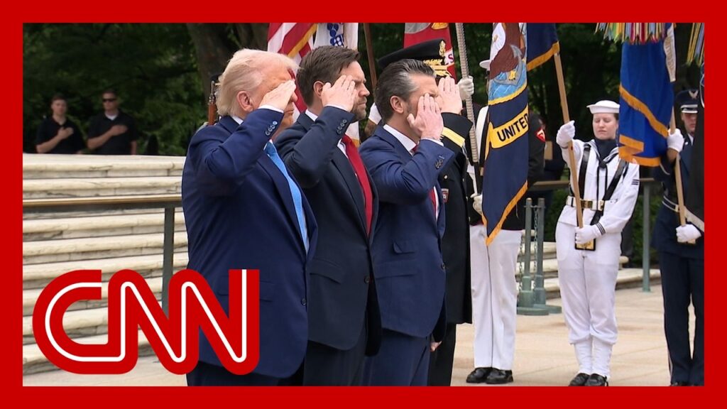 Trump observes Memorial Day at Arlington National Cemetery