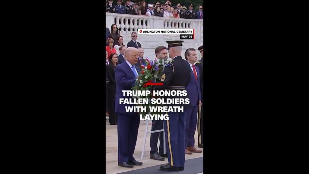 Trump visits Arlington National Cemetery on Memorial Day