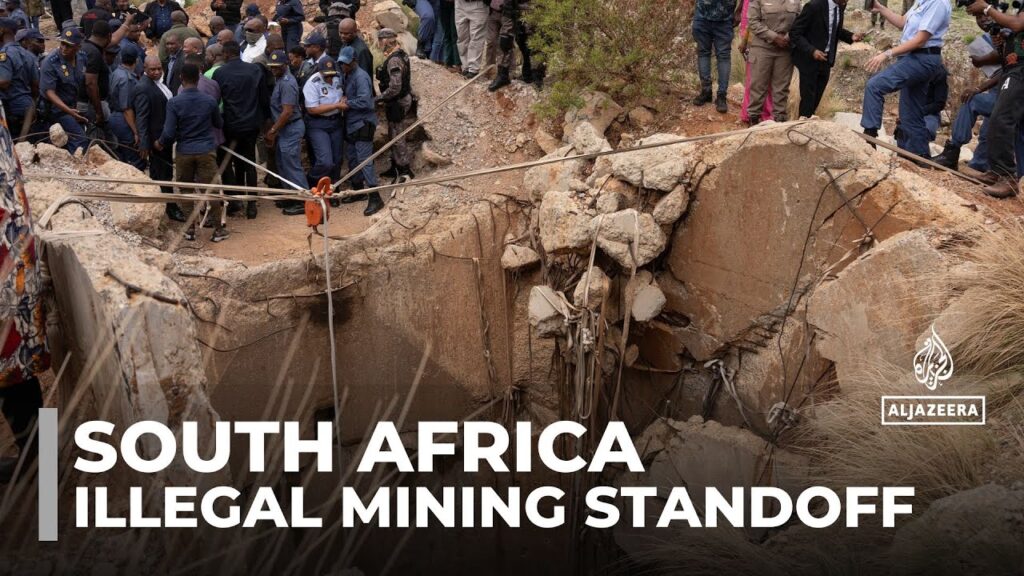 South Africa’s illegal mining standoff: Families say 4,000 workers are trapped underground