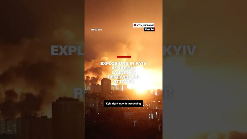 Video shows explosions in Kyiv as Russia launches renewed air attacks