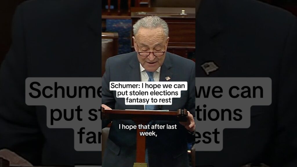 Schumer: I hope we can put the fantasy of stolen elections to rest