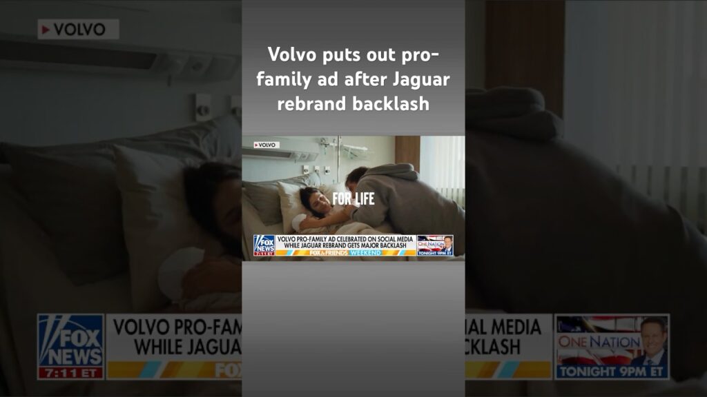 Pro-family Volvo ad being celebrated after Jaguar’s ‘woke’ rebranding #shorts