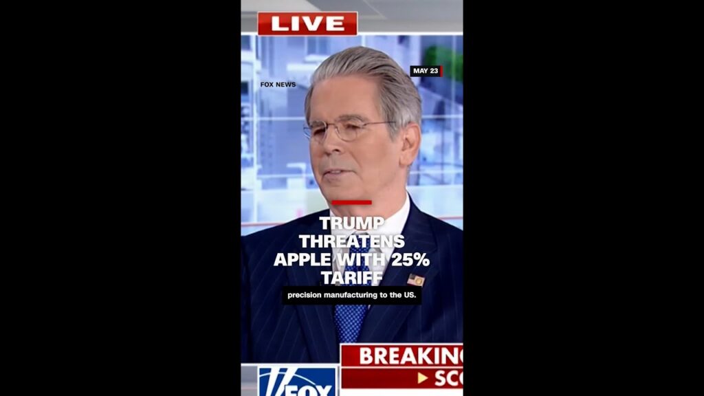 Trump threatens Apple with 25% tariff