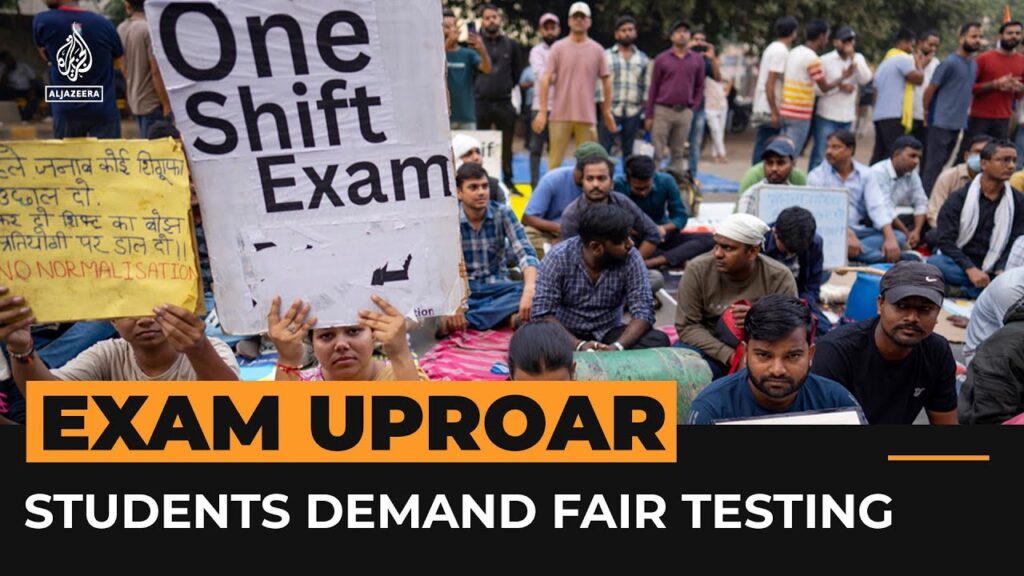 Indian students protest civil service exam test changes