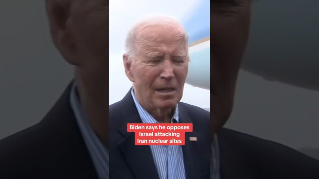 Biden says he doesn’t support an Israeli strike on Iran’s nuclear sites #shorts
