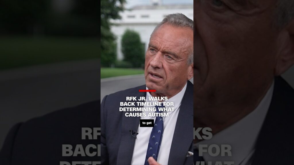 RFK Jr. walks back timeline for determining what causes autism