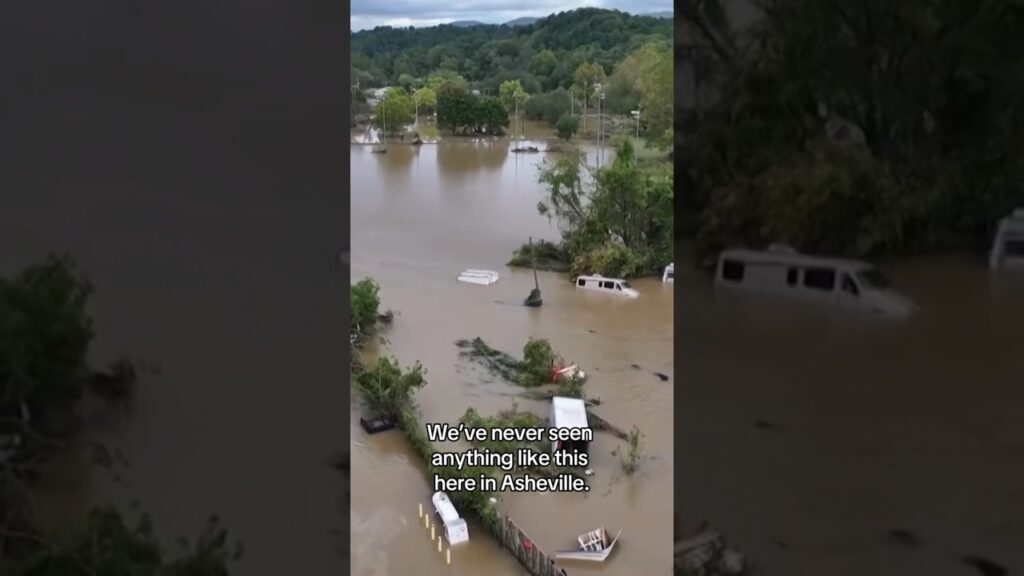 Asheville mayor talks about “unprecedented” damage caused by Helene #shorts