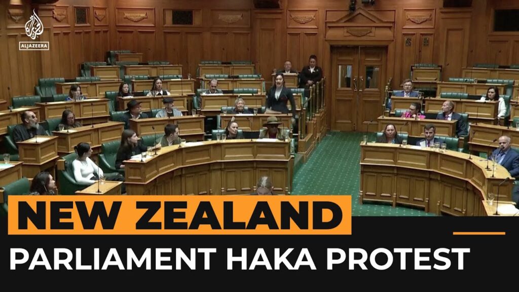 Maori politicians disrupt New Zealand parliament vote with haka | AJ#shorts