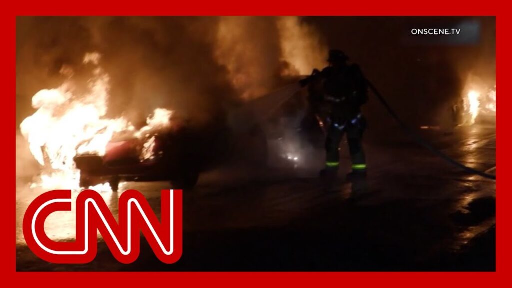 Video shows houses on fire after jet crashes into San Diego neighborhood