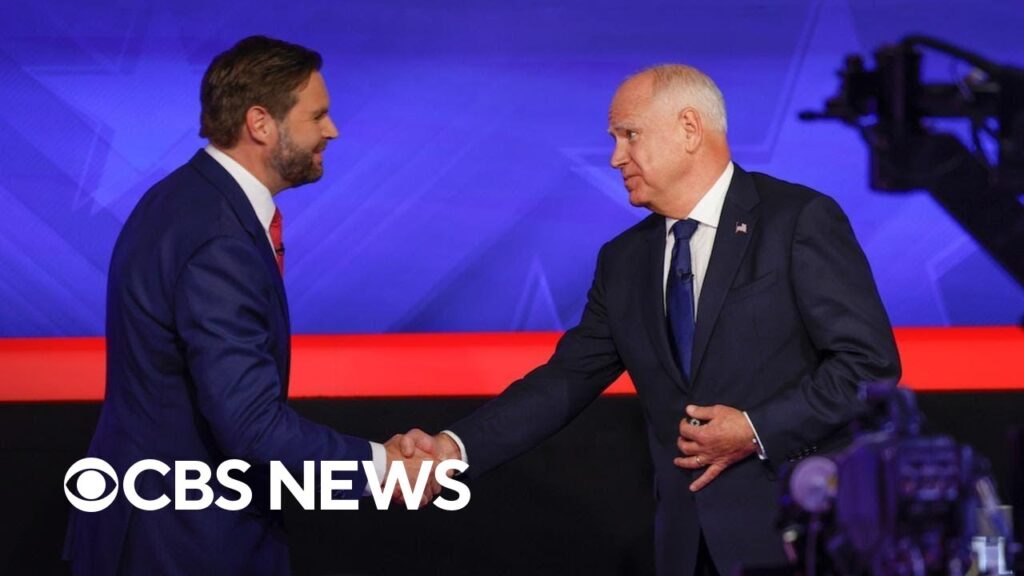 How Vance, Walz struck a cordial tone and focused on policy