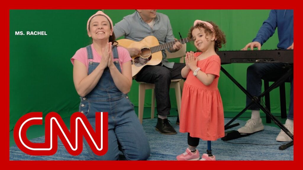 YouTube star Ms. Rachel sings with 3-year-old double amputee from Gaza