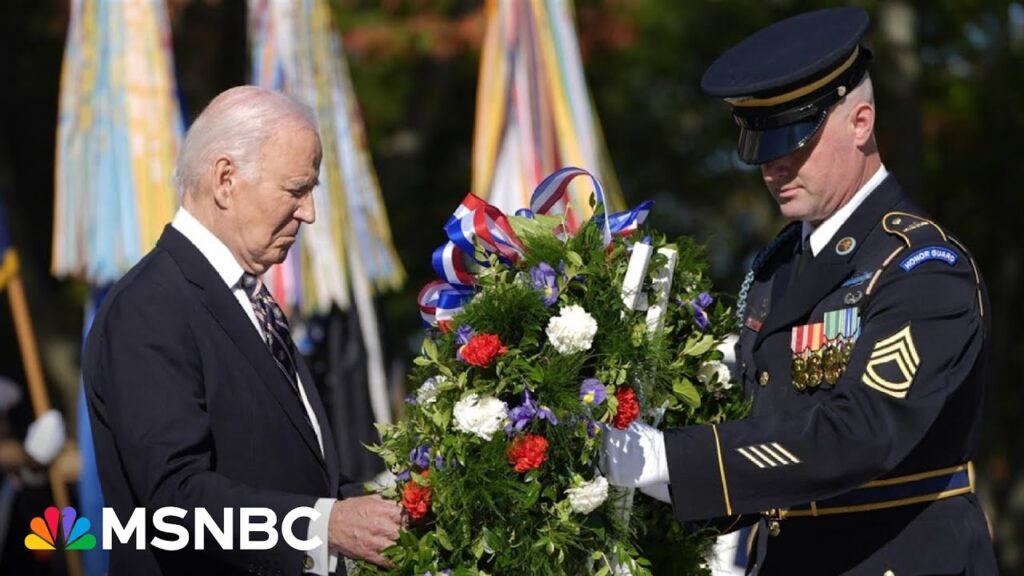 Biden and Harris visit Arlington National Cemetery this Veterans Day