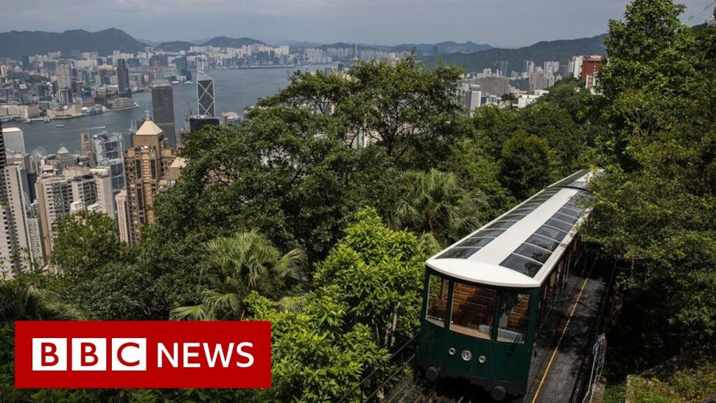 Hong Kong’s Peak Tram reopens after 14 months – BBC News