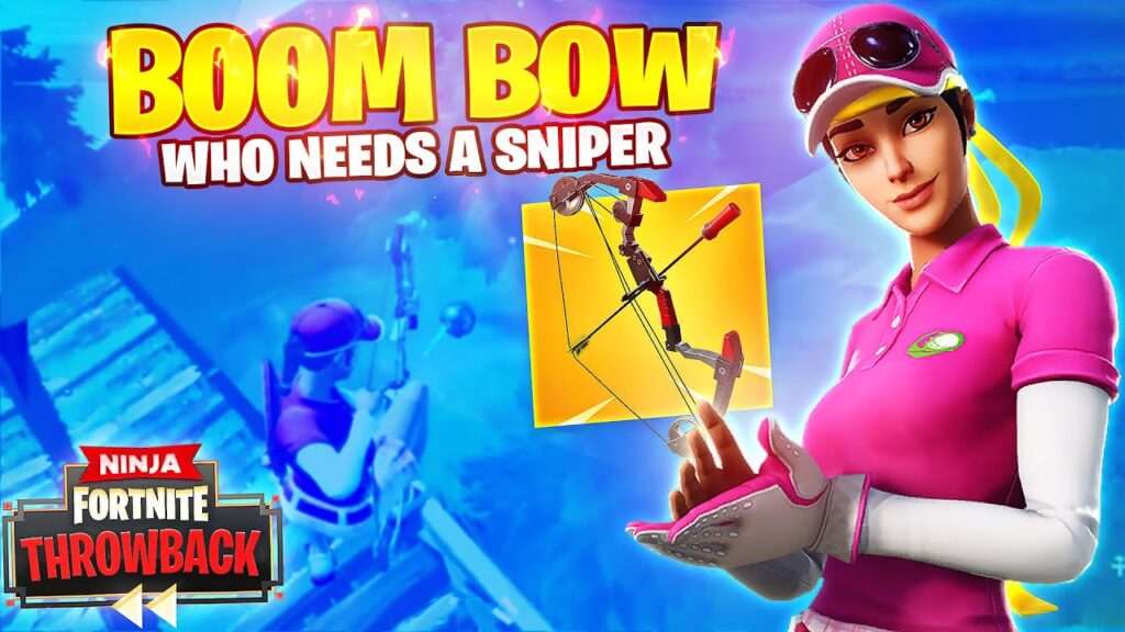 WHO NEEDS A SNIPER!? BOOM BOW GAME! – FORTNITE THROWBACK