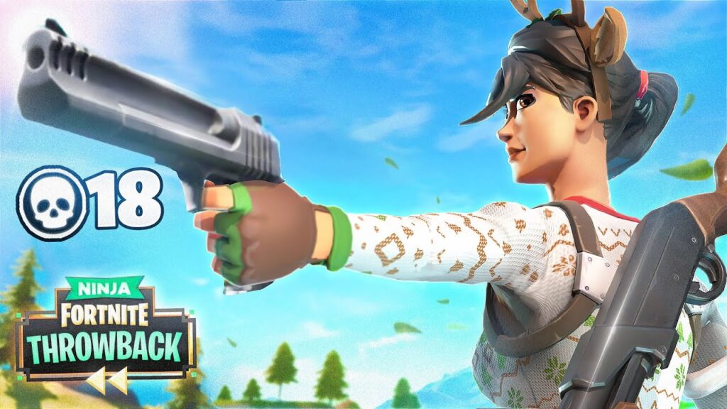 RIPPING SHIELDS WITH THE HAND CANNON! – FORTNITE THROWBACK
