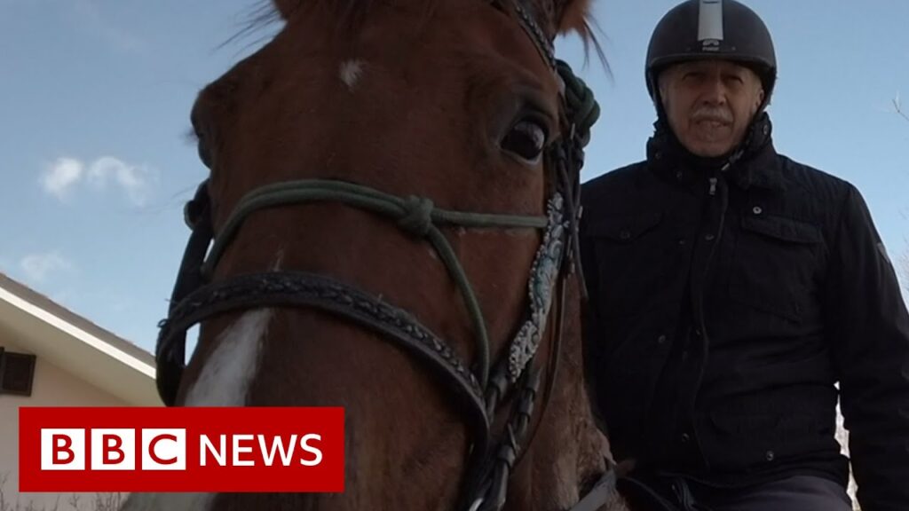 The doctor visiting patients in Italy on horse back  – BBC News