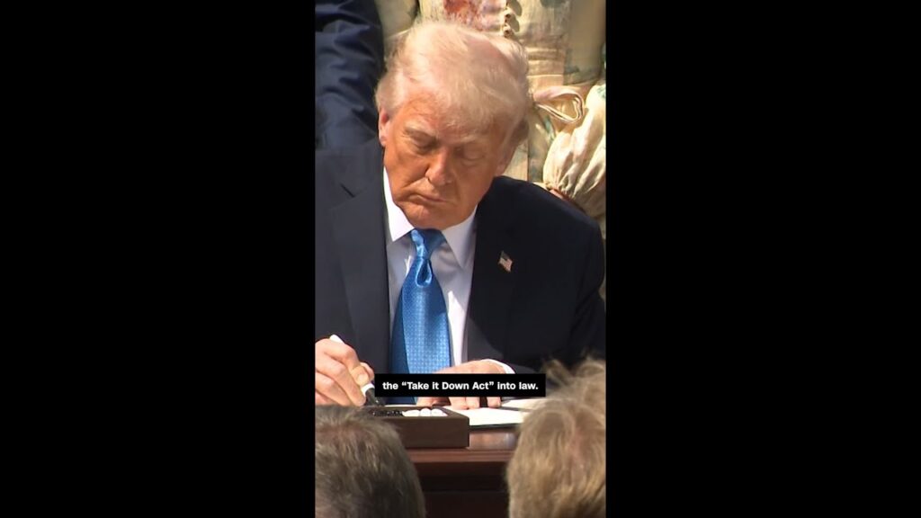 Trump signs bill to fight deepfake porn