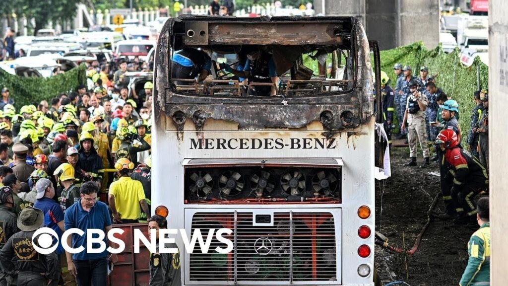 At least 25 killed in Bangkok school bus fire