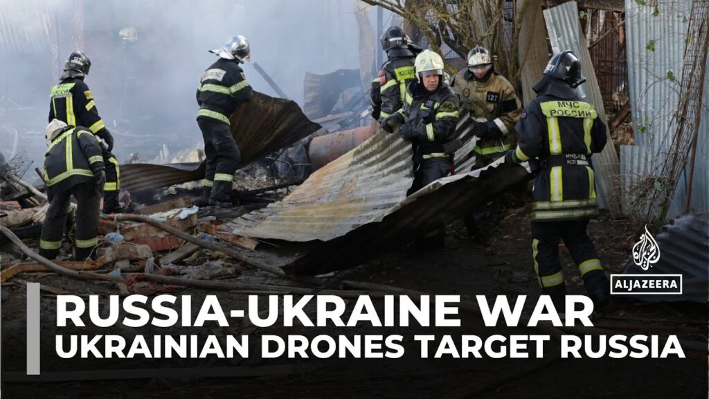 Russia and Ukraine trade biggest drone attacks of conflict
