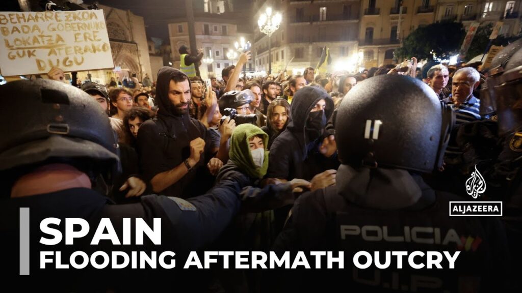 Thousands protest in Spain’s Valencia over handling of deadly floods