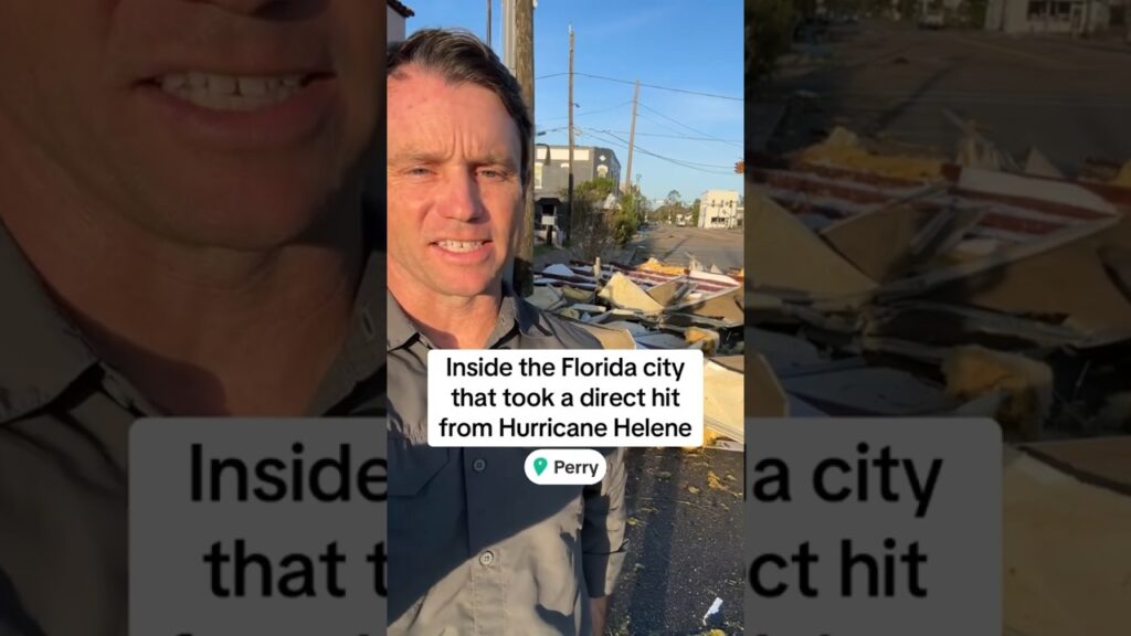 Inside a Florida city that took direct hit from Helene #shorts