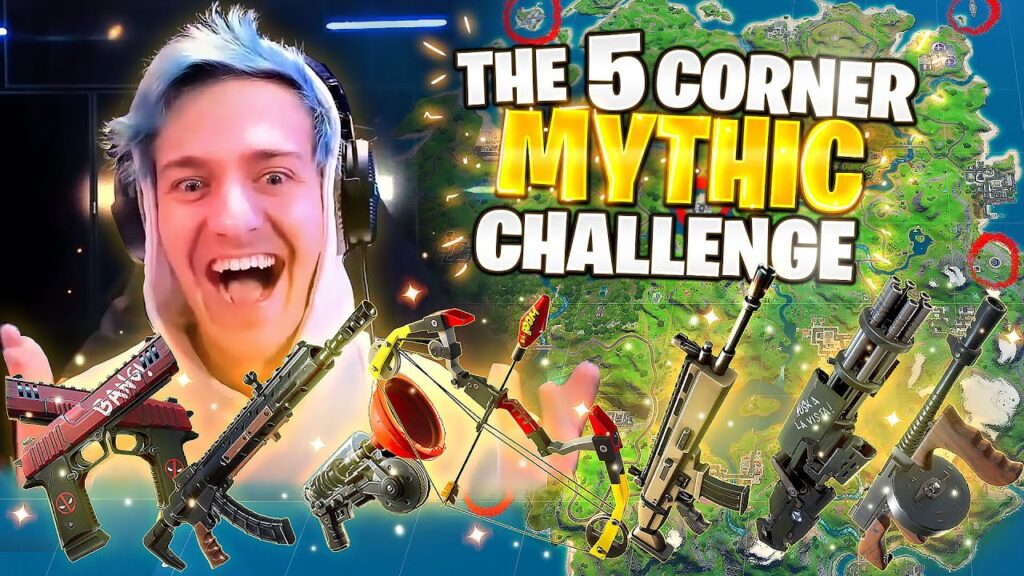 THE 5 CORNER *ALL MYTHIC* CHALLENGE! W/ @timthetatman @CouRageJD & @SypherPK​